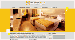 Desktop Screenshot of mumbaimetrohotels.com